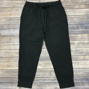 LuLuLemon Solid Black Cropped Pants/Joggers Sz 10